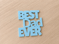 Best Dad Ever Cupcake Topper - Packet of 6