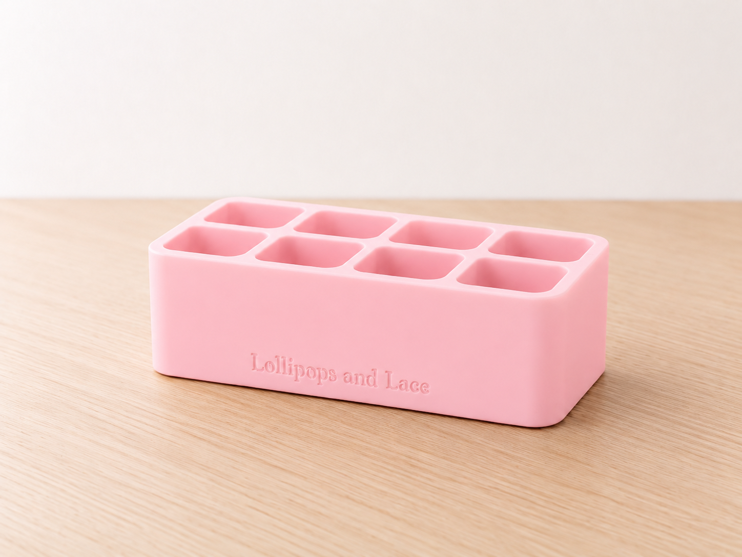 Food Colour Organiser - Small Bottle 8 slots - Pink