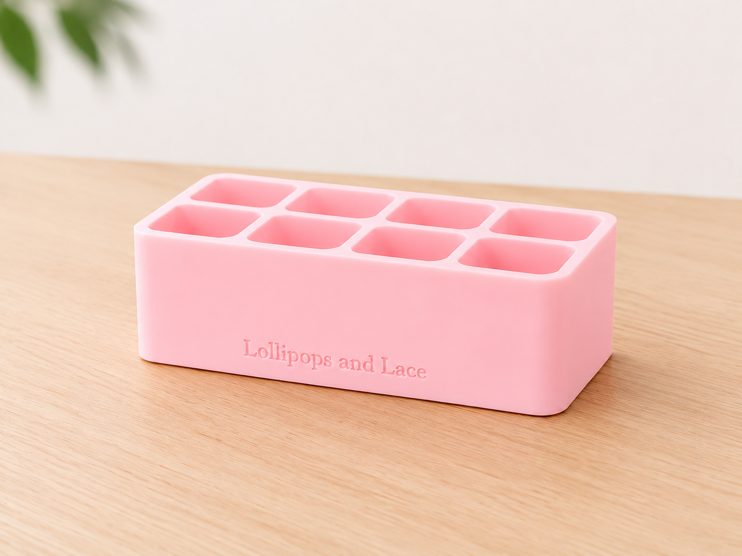 Food Colour Organiser Large Bottle - 8 Slot - Pink