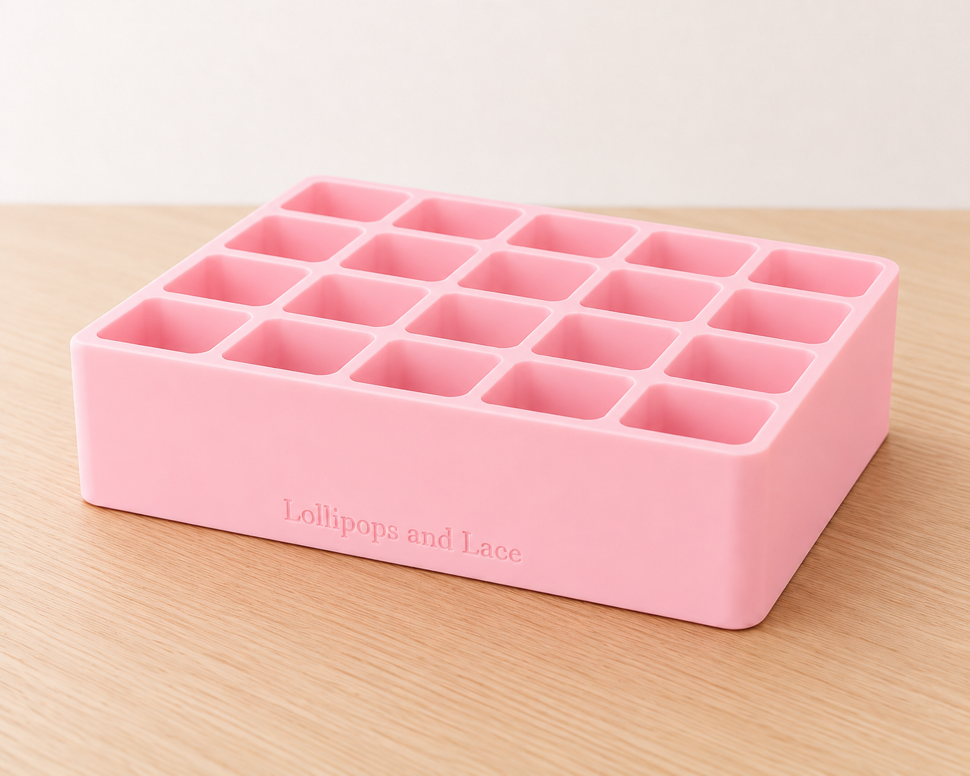 Food Colour Organiser - 20 slot - Large Bottles - Pink
