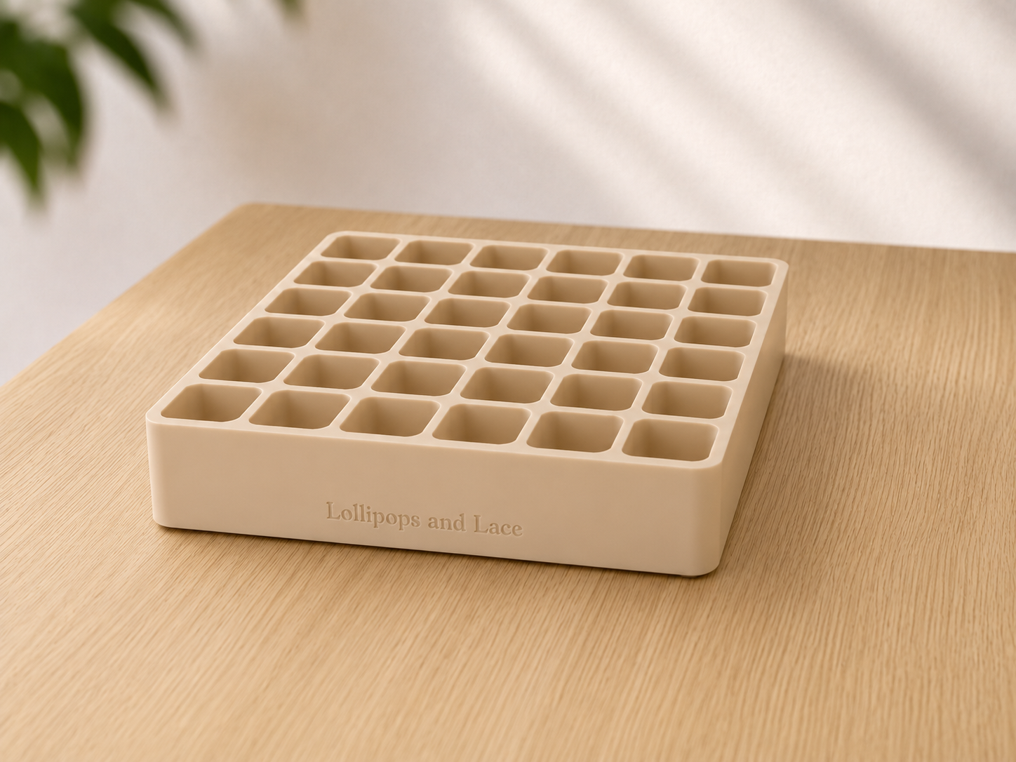 Food Colour Organiser - 36 Small Bottles - Beige