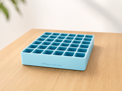 Food Colour Organiser - 36 slot - Small Bottles - Blue
