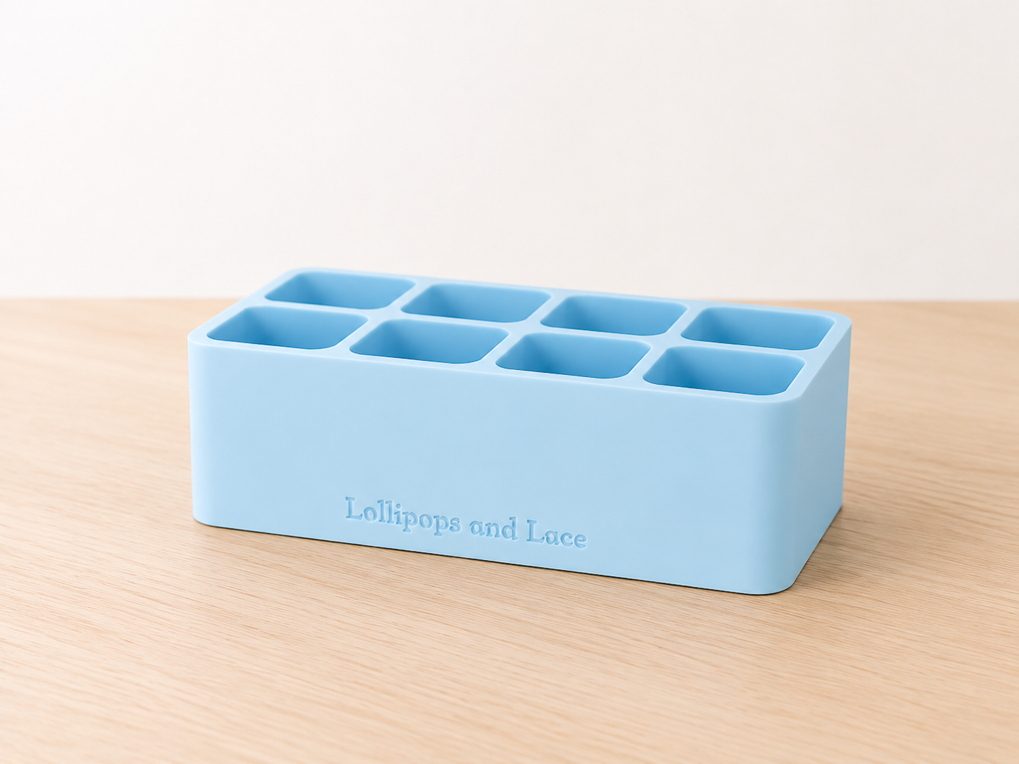 Food Colour organiser Large Bottle - 8 Slot - Blue